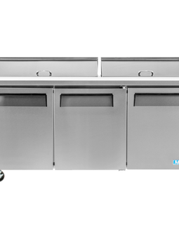 Turbo Air Mst 72 72 M3 Series Refrigerated Salad Sandwich Prep Table With Three Doors